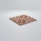 Ekena Millwork Small Garland Decorative Fretwork Wood Wall Panels, Cherry, 11 3/8"W x 11 3/8"H x 3/8"T WALW12X12X0375GRDCH - alternate 2